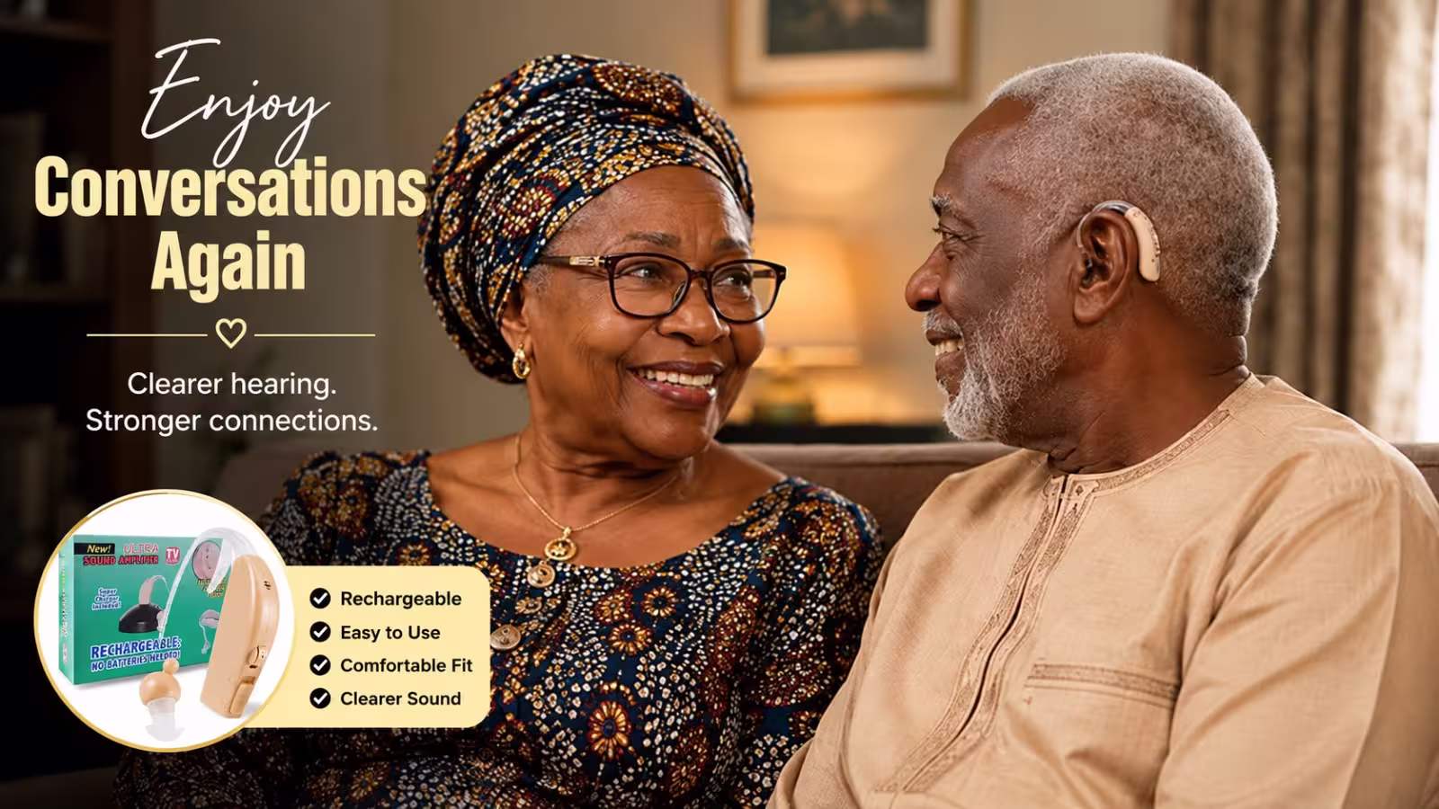 Rechargeable Hearing Aid for Seniors